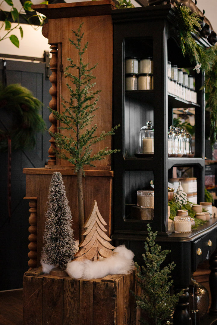 Frosted Bottle Brush Tree