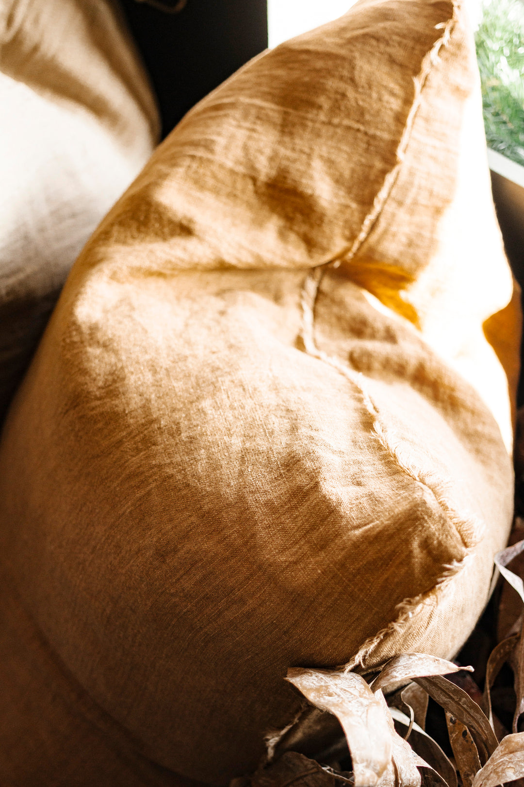 Tawny Lina Linen Pillow