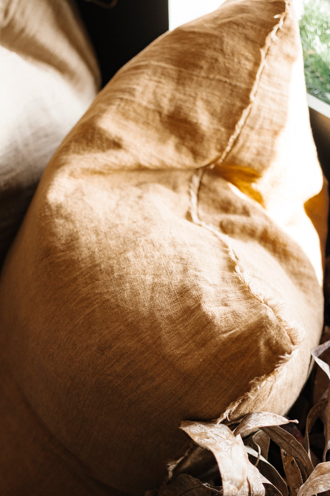 Tawny Lina Linen Pillow