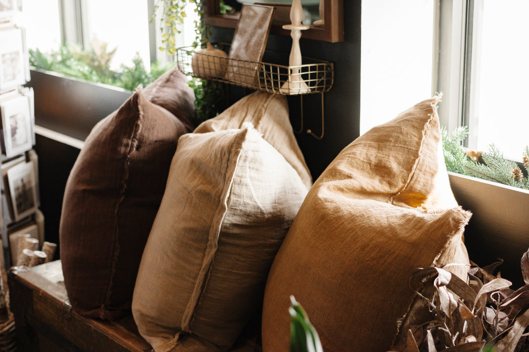 Tawny Lina Linen Pillow