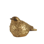 Antiqued Gold Resin Bird