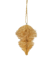 Brown Bottle Brush Ornament