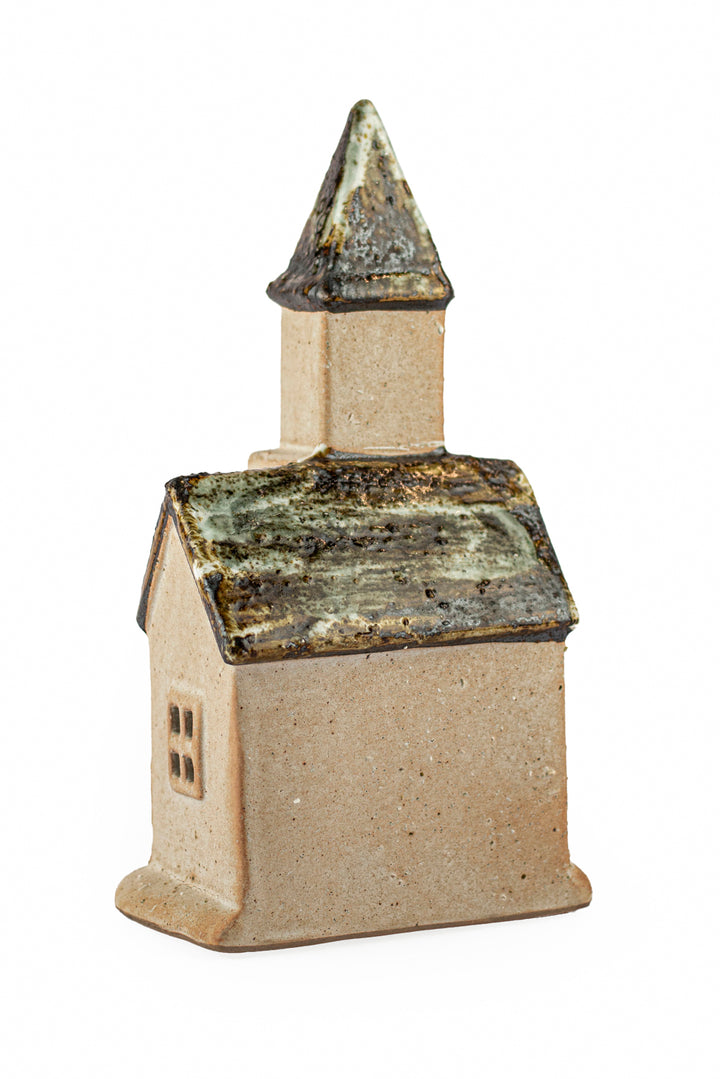 Tall Village Church Reactive Glaze Stoneware