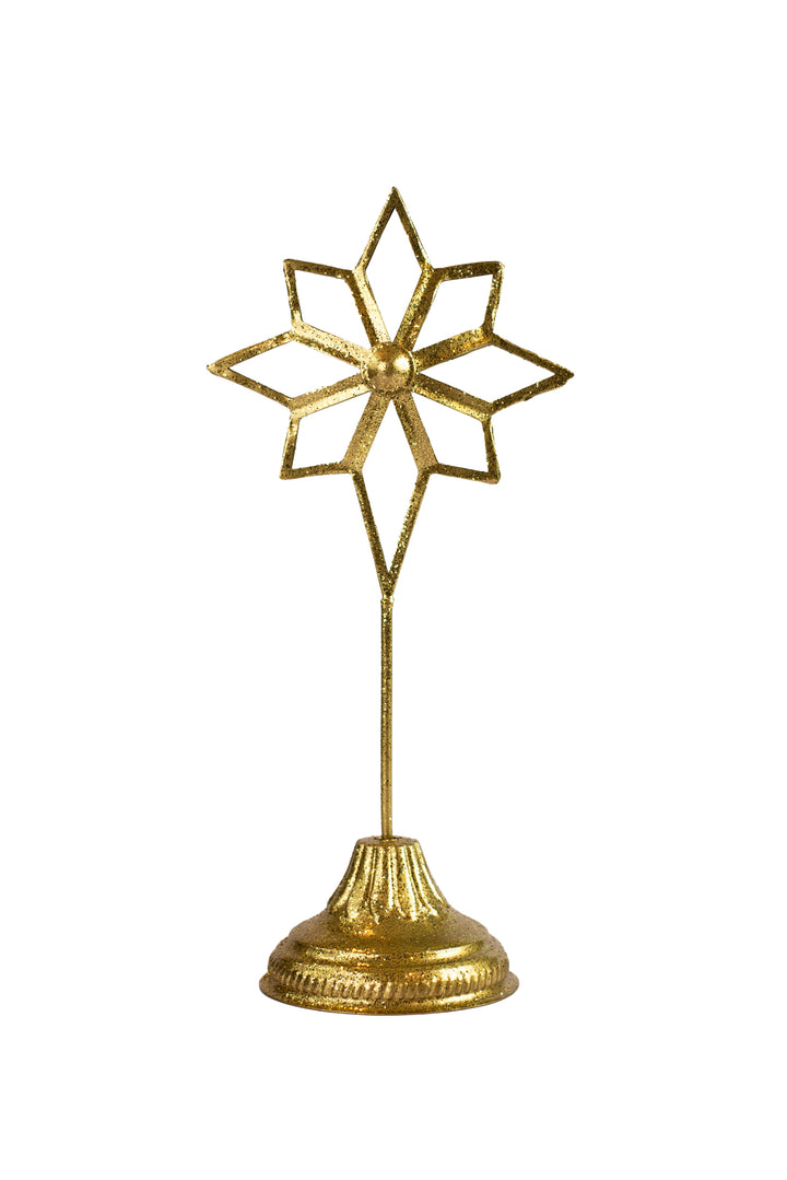 Gold North Star on Stand