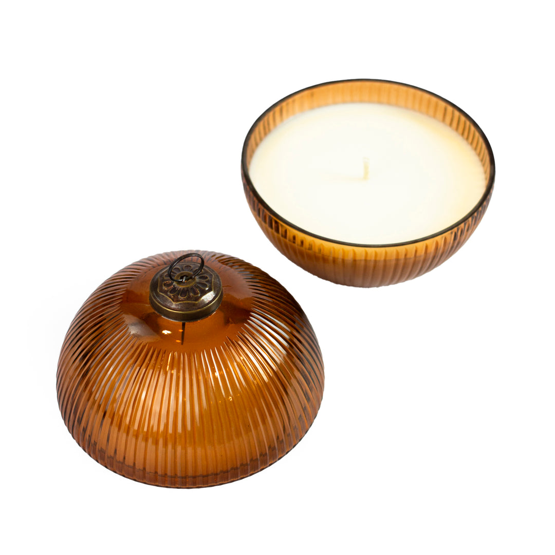 Ambered Plum Ornament Candle