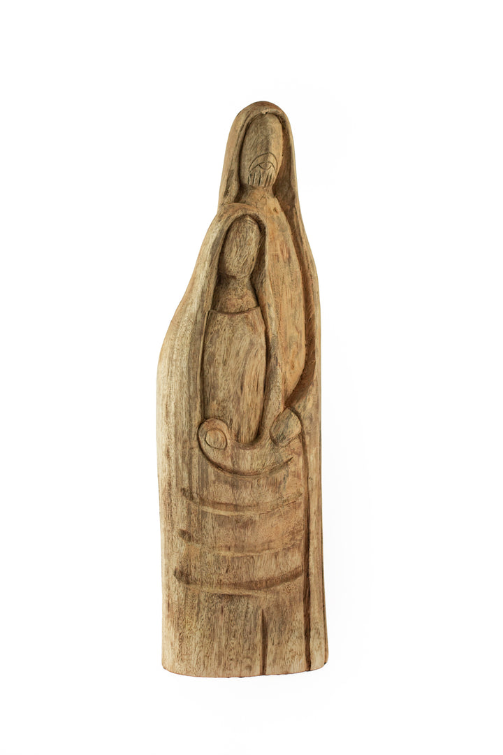 Hand-Carved Mango Wood Holy Family
