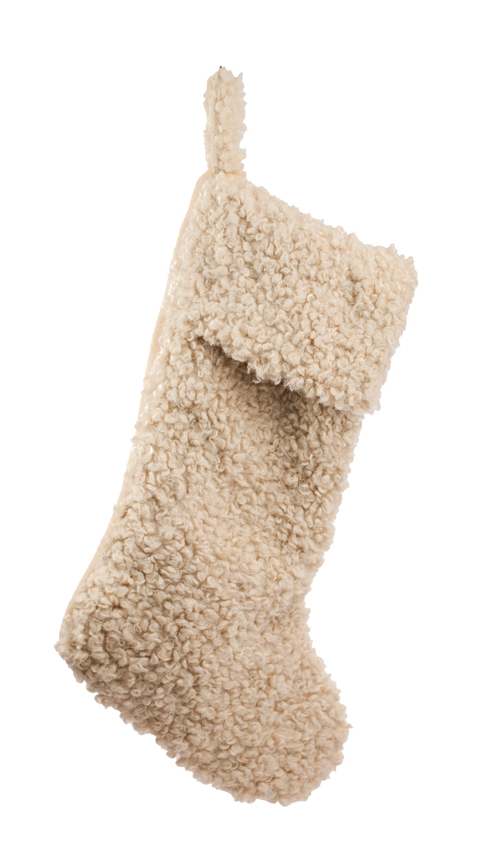 Bouclé Stocking Natural