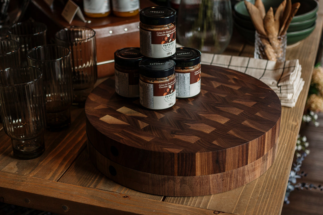 The Butcher Block | Round Walnut Chopping Block