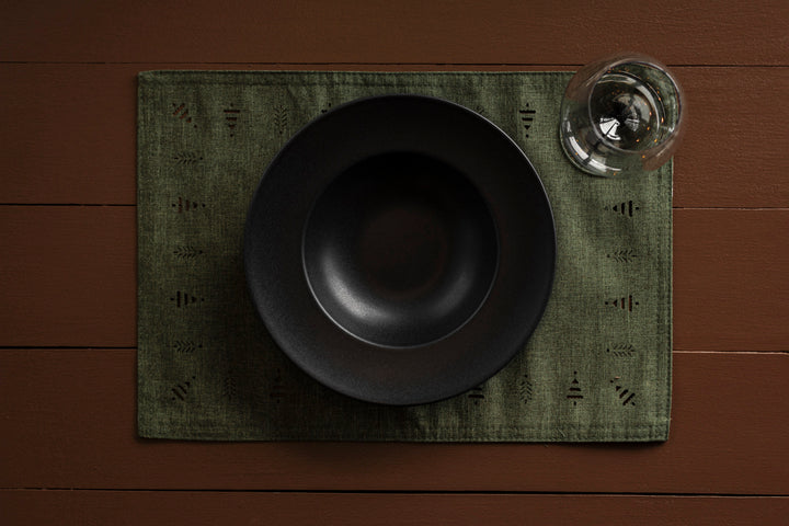 Evergreen Hemstitch Placemat