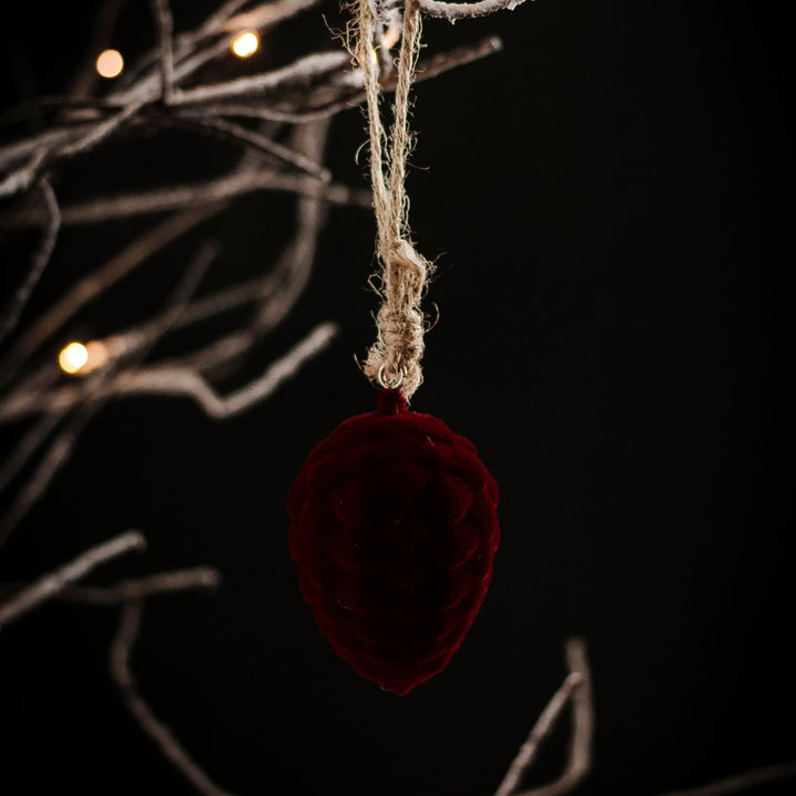 Velvet Cranberry Ornaments