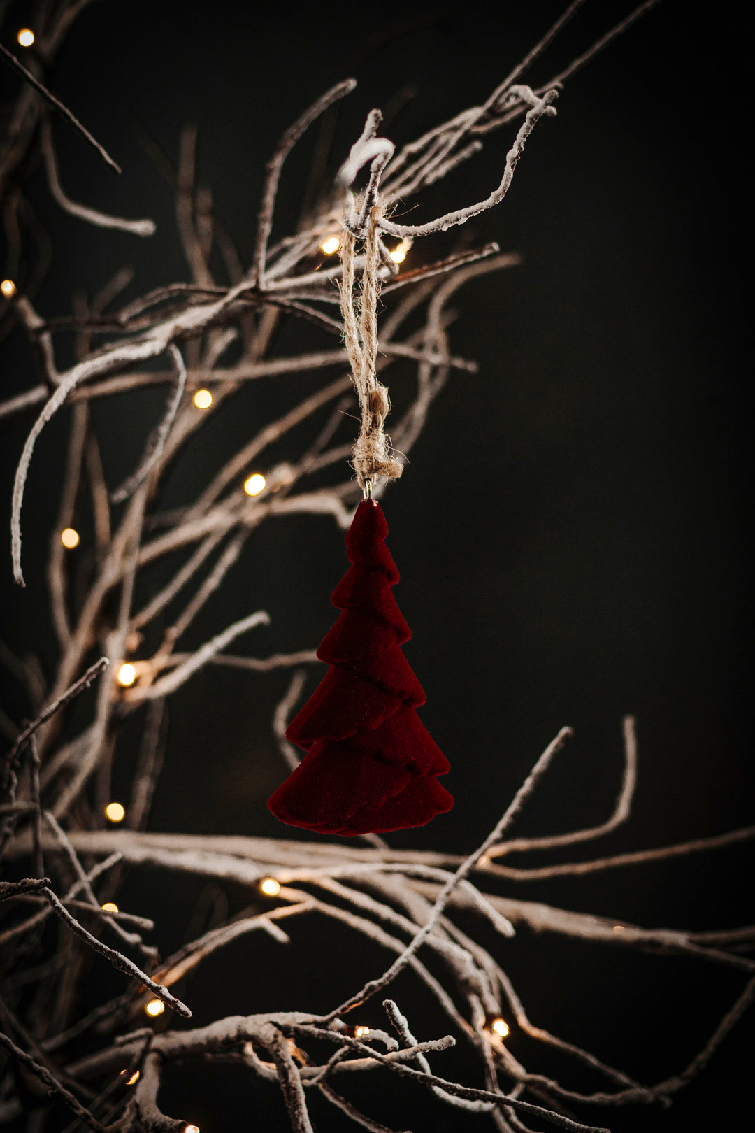 Velvet Cranberry Ornaments