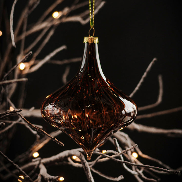 Coffee Glass Finial Ornament