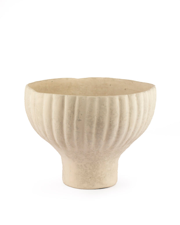 Amal Fluted Paper Mâché Vase