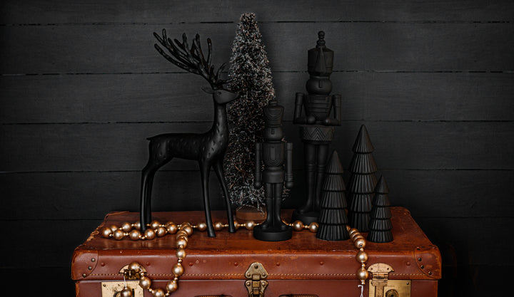 Matte Black Ceramic Trees