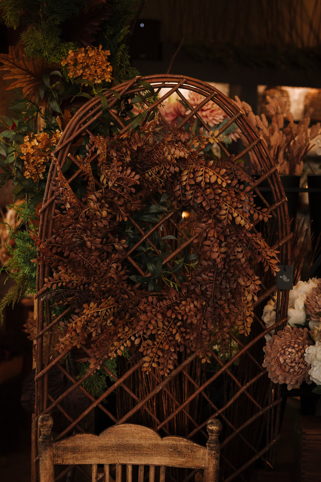 Autumn Boxwood Wreath