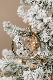 Modern Silver Outline Ornament