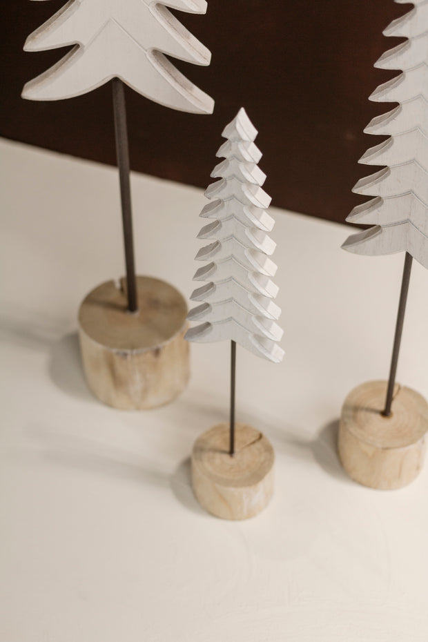White Washed Wooden Tree