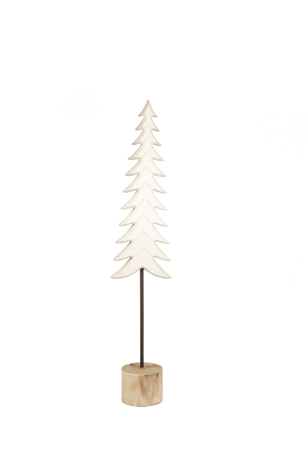 White Washed Wooden Tree