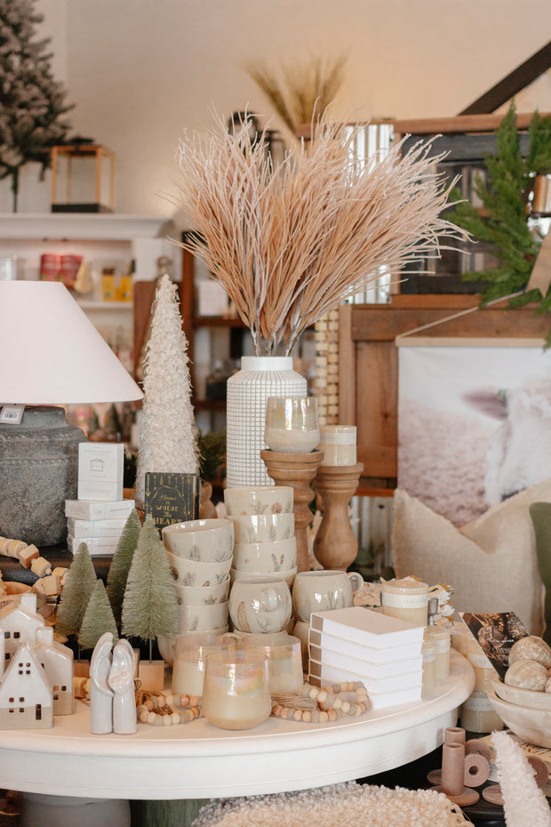 Faux Flocked Grass Stem
