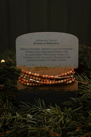 Petrified Wood Stone of Renewal Necklace/Bracelet Wrap