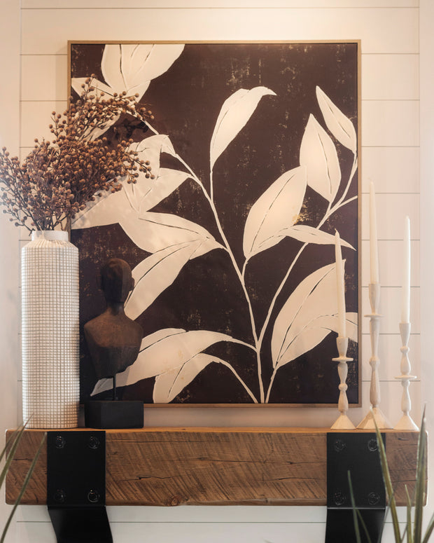 Black White Botanical Wall Art
