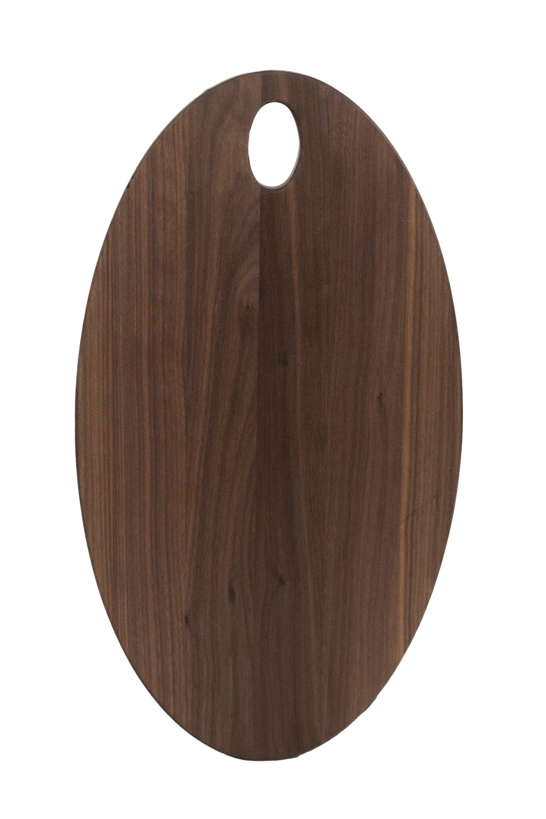 Oval Walnut Serving Board with Cut Out Handle