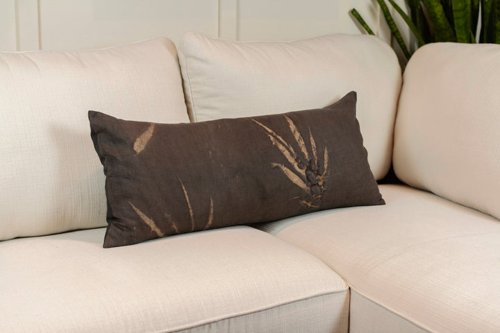 Taylor Linen Eco-Print Pillow
