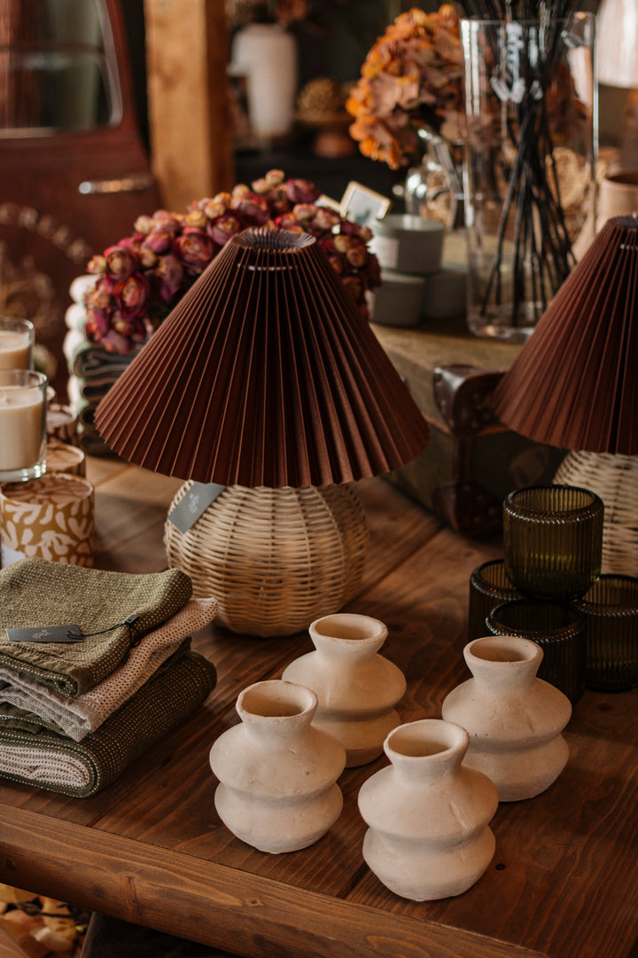 Rattan Weave Accent Lamp