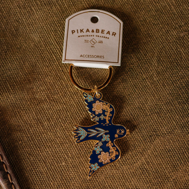 Freya Enamel Bird Keychain
