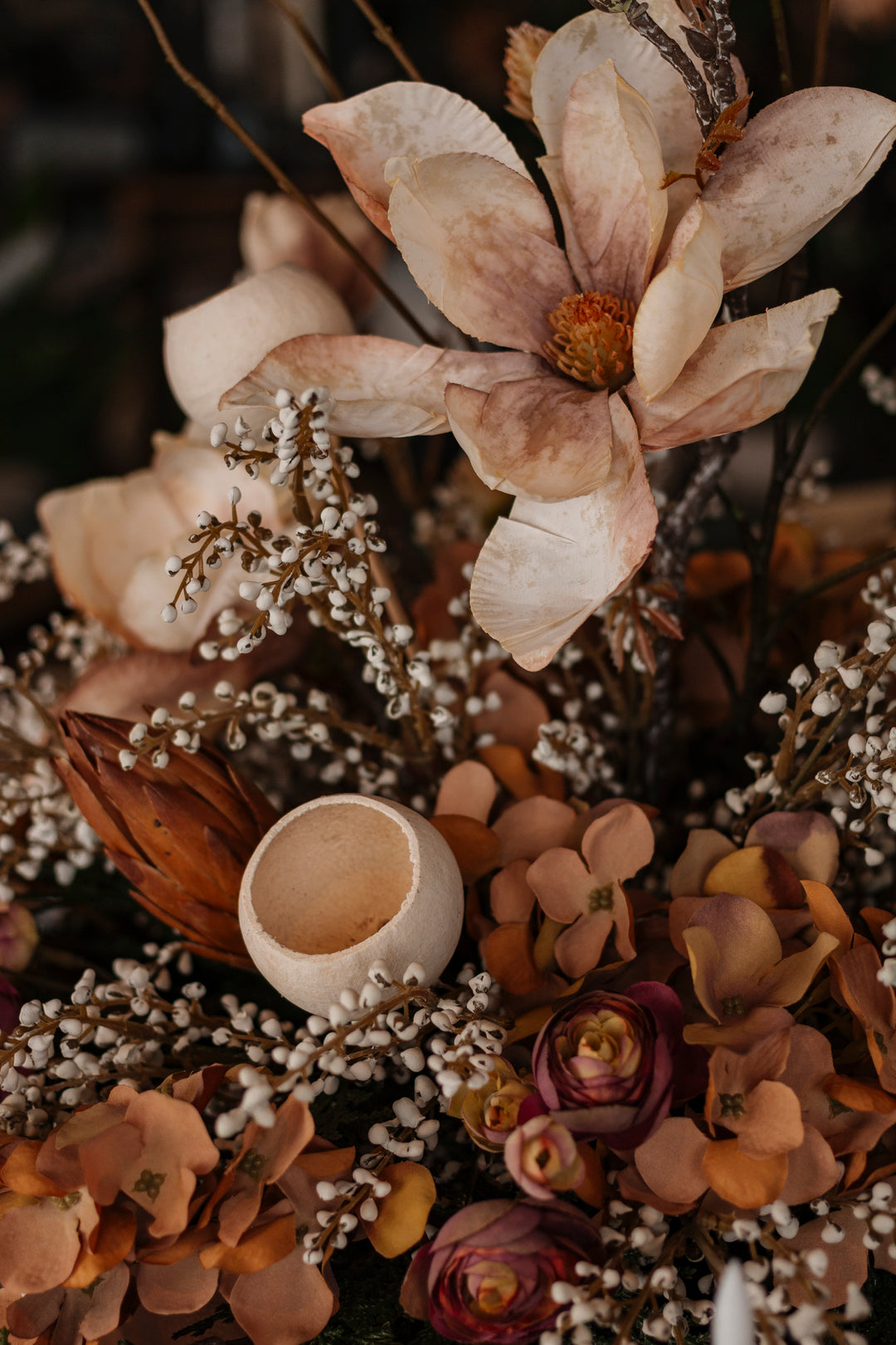 Cream Magnolia Branch