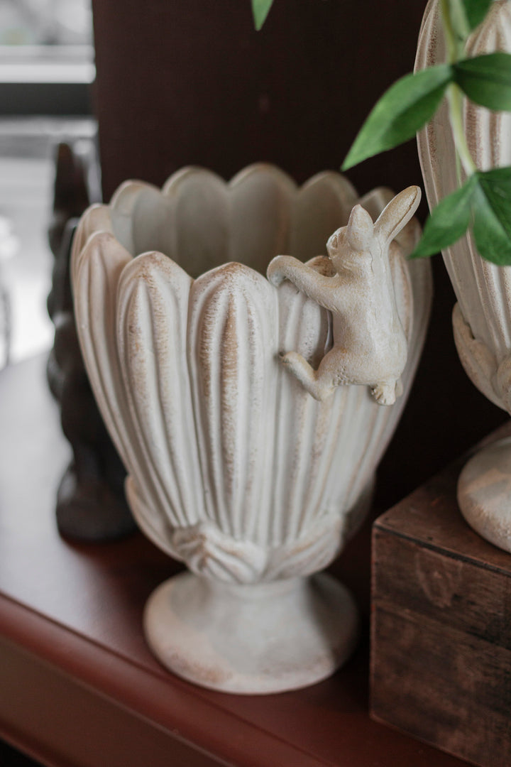 Antique White Hanging Rabbit