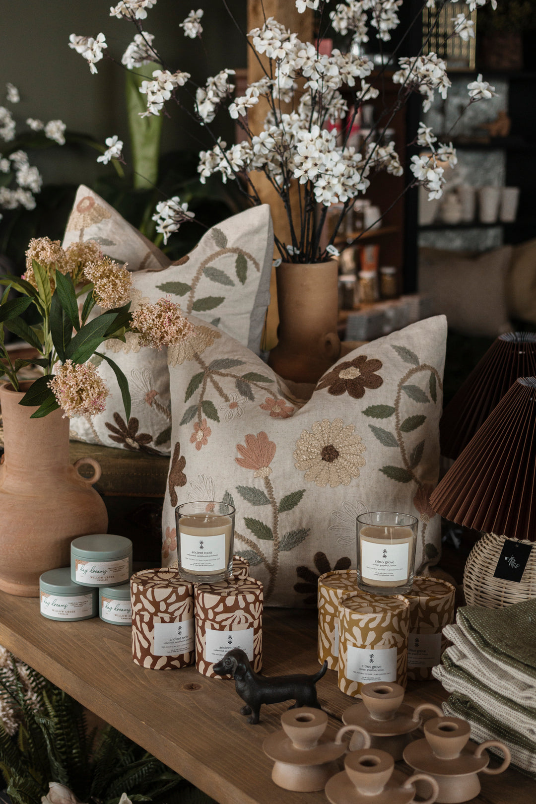 Florence Embroidered Pillow