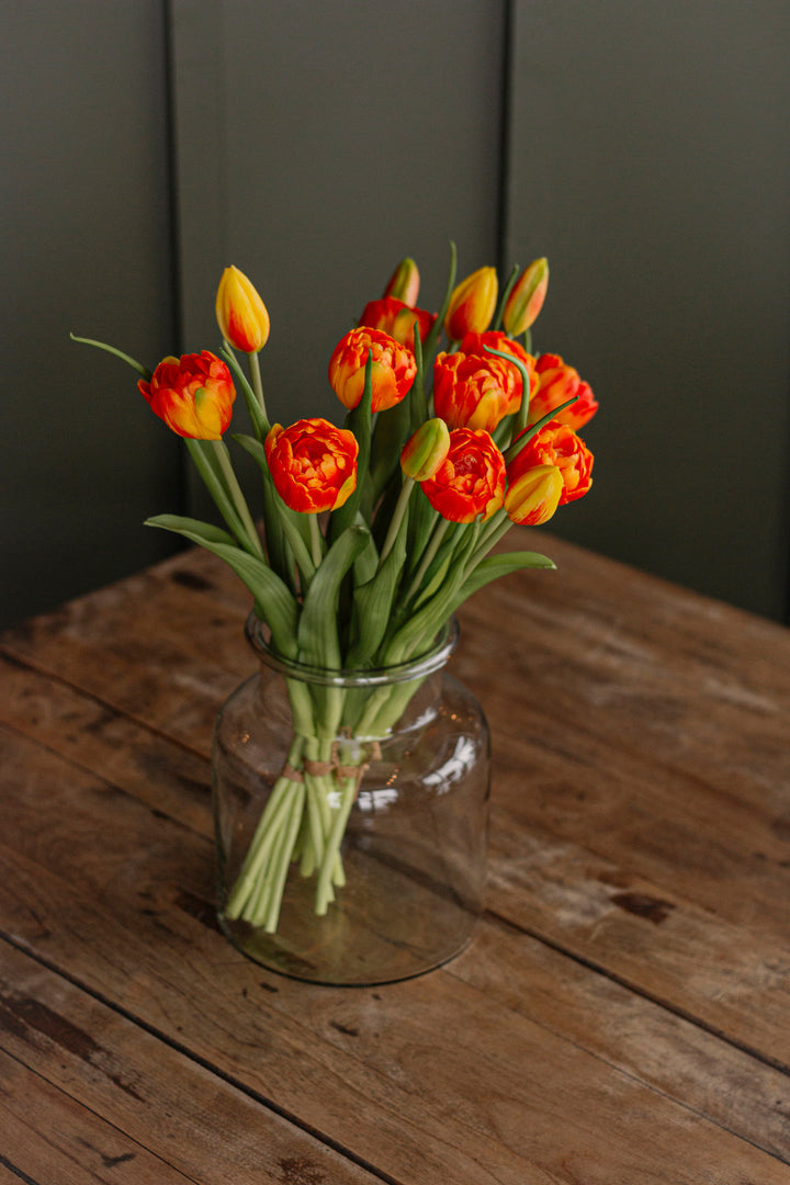 Orange Garden Peony Tulip Bundle