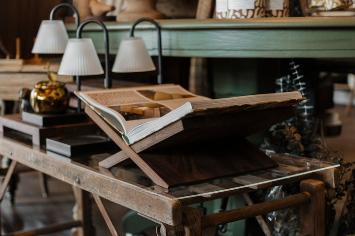 The Open Book | Walnut Book Stand