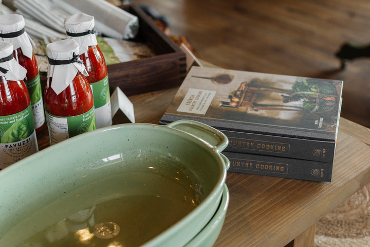 Olive Stoneware Baker