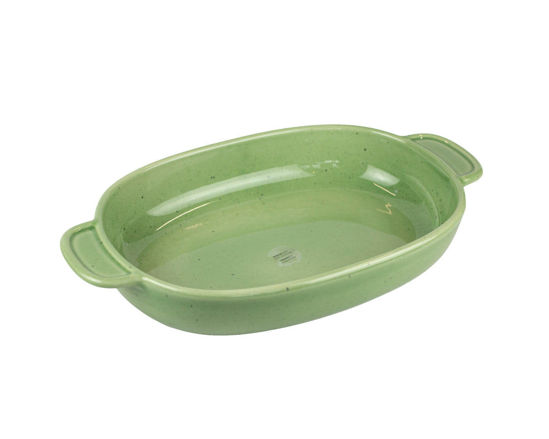 Olive Stoneware Baker