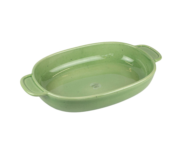 Olive Stoneware Baker