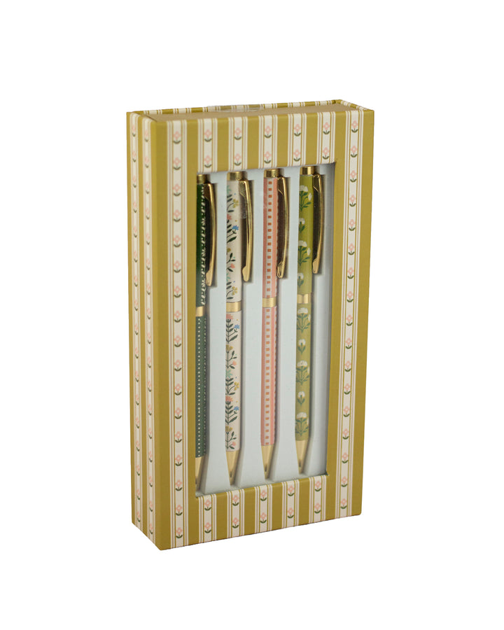 Folk Garden Pen Set of 4