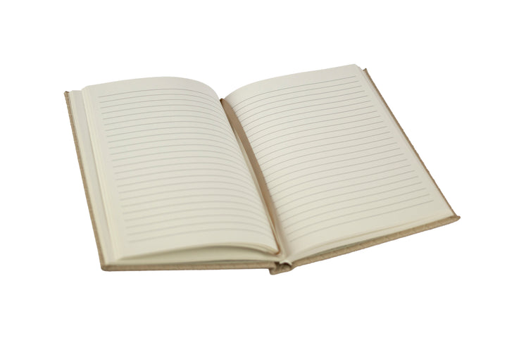 Woven Vegan Leather Journal – Natural