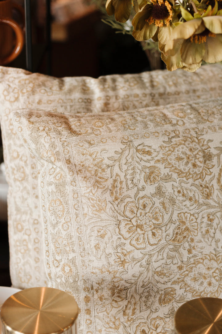 Meadow Block Print Pillow