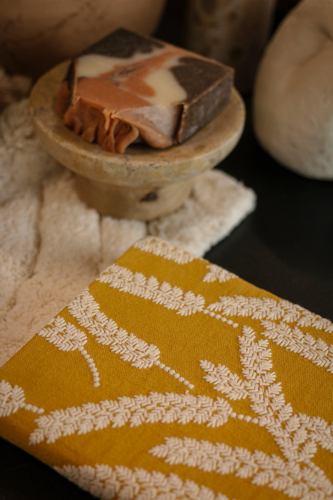 Golden Wheat Embroidered Journal