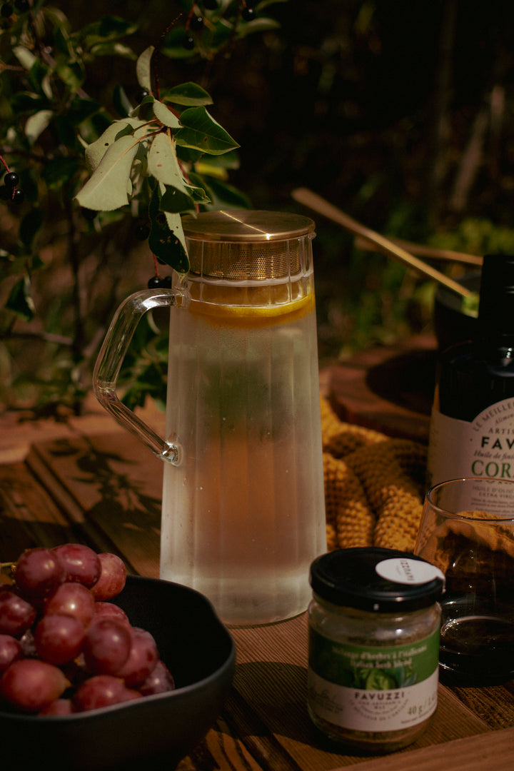 Reed Glass Carafe
