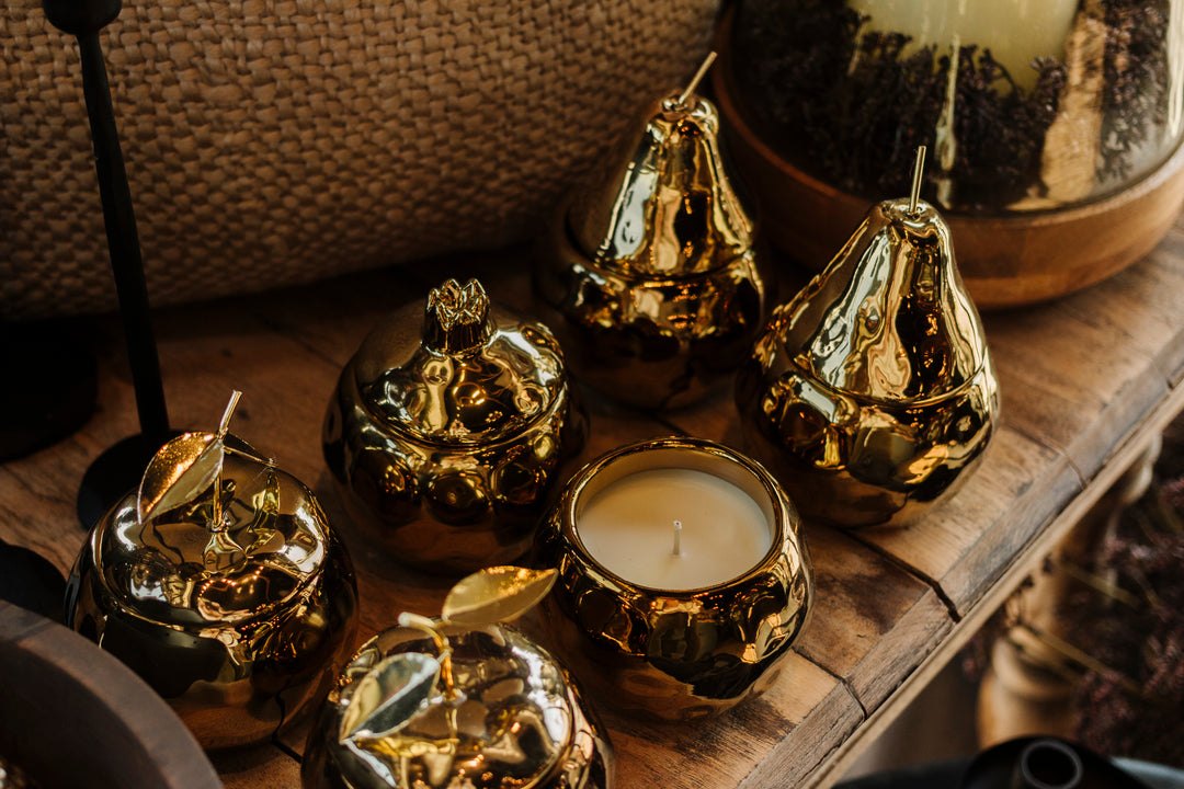 Spiced Pear Holiday Fruit Candle