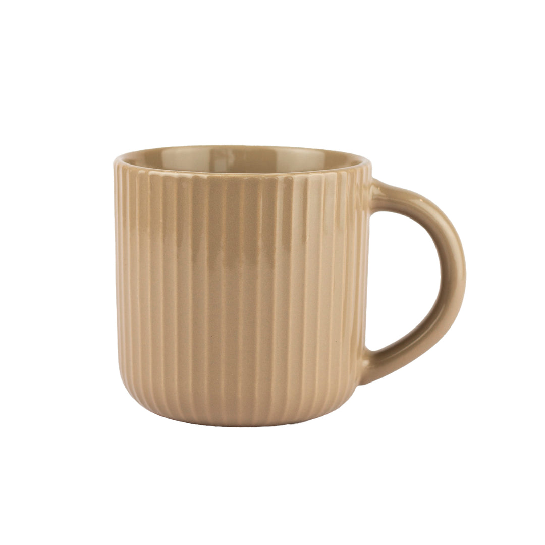 Earth Tone Fluted Mug