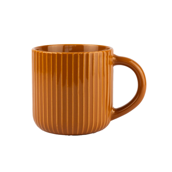 Earth Tone Fluted Mug