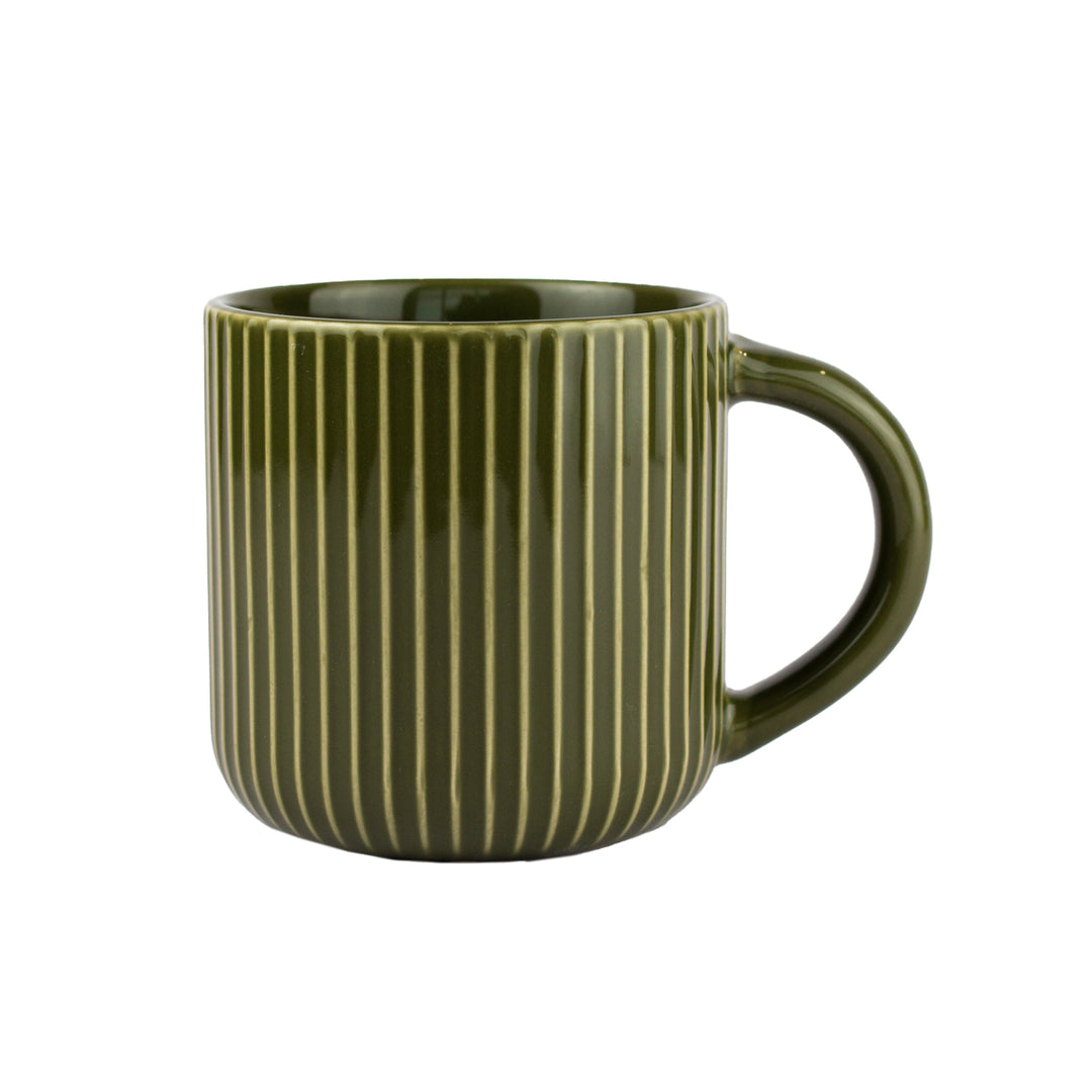 Earth Tone Fluted Mug