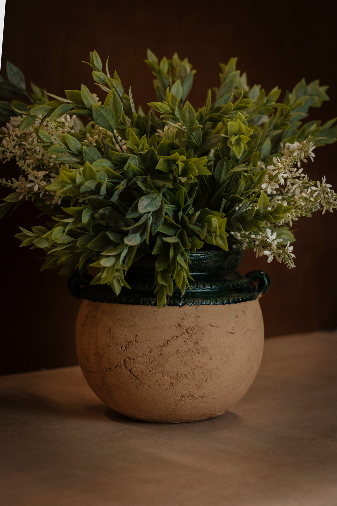 Courtyard Rim Terracotta Vessel