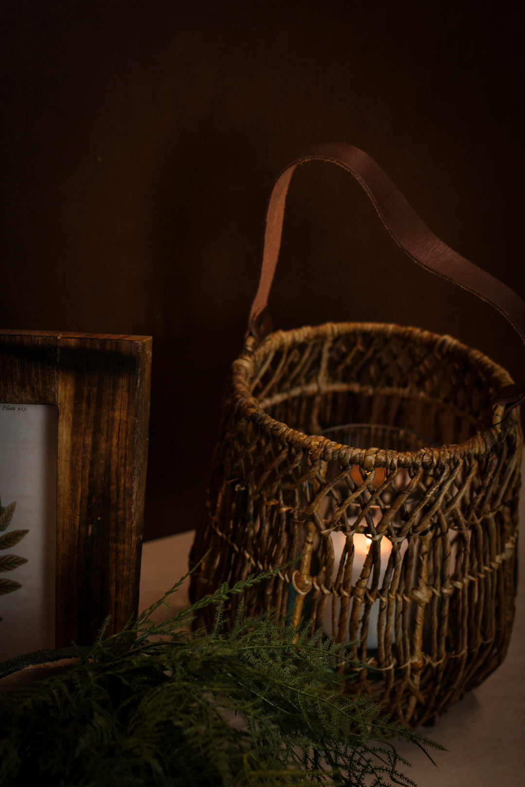 Abaca Lantern Basket