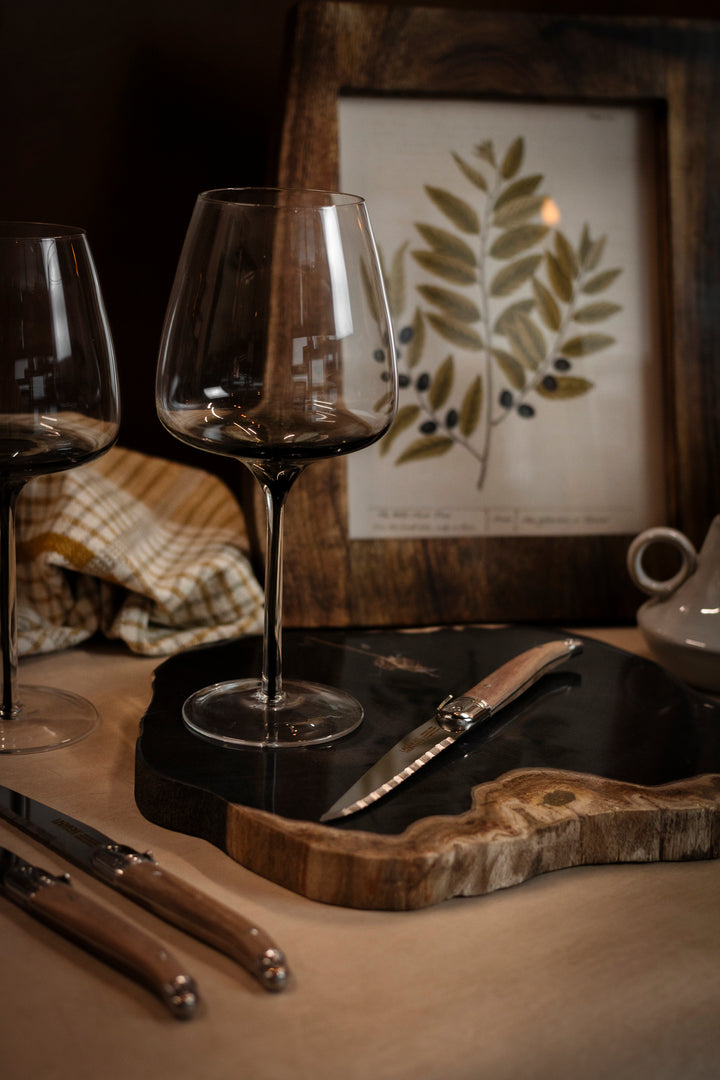 Slate Veil Wine Glasses – Set of 4