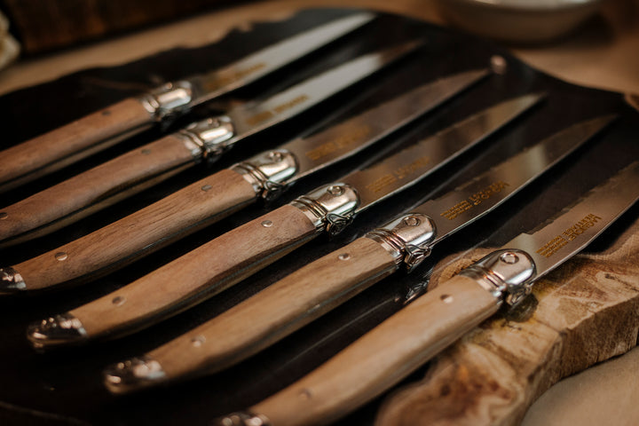 Laguiole Walnut Steak Knives Set of 6